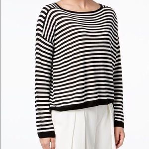 Eileen Fisher Sweater Black/White Striped Size M